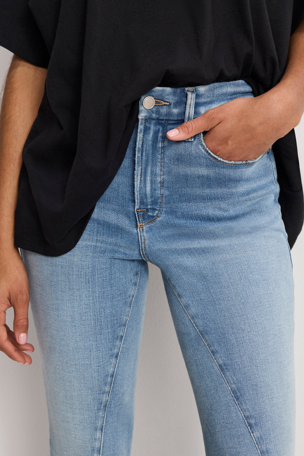 Premium SOFT TECH GOOD LEGS FLARE JEANS INDIGO995