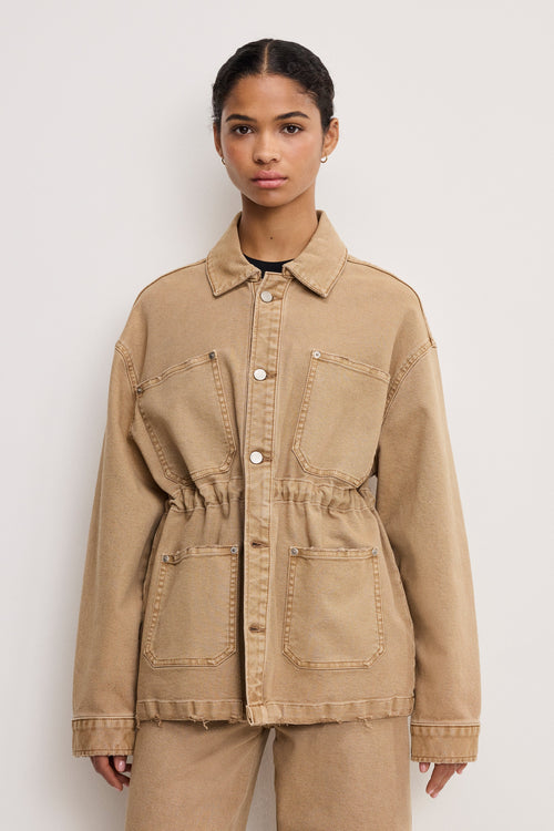 Premium CANVAS JACKET GOOD KHAKI001