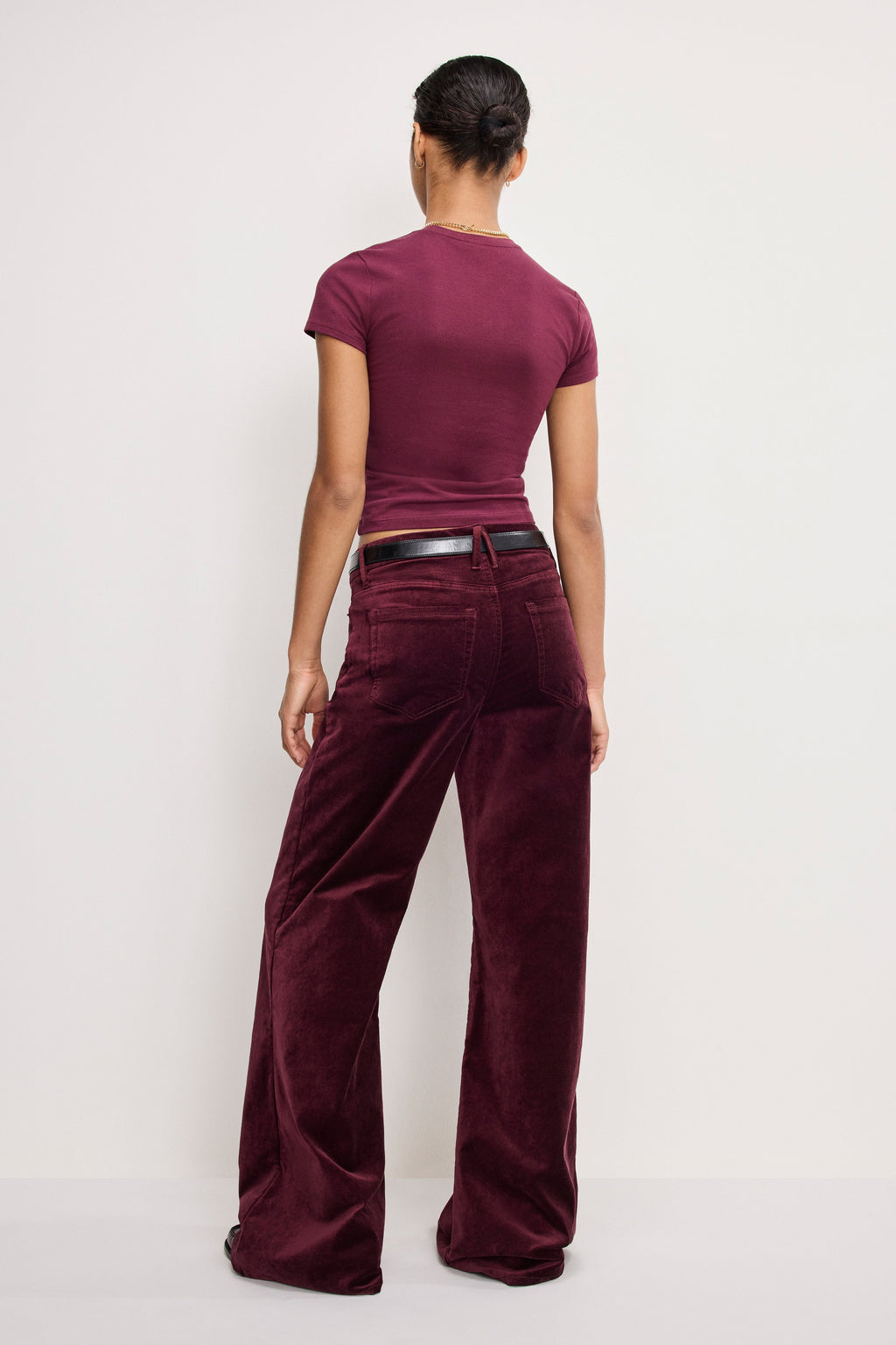 Premium VELVET GOOD WAIST PALAZZO PANTS FIG007