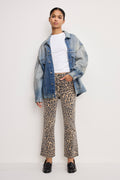 Premium GOOD KICK FLARE LEOPARD JEANS LUCKY LEOPARD001