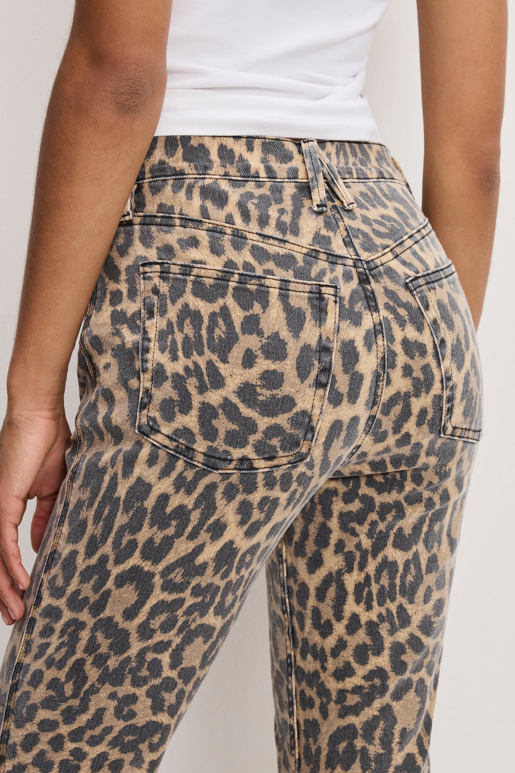 Premium GOOD KICK FLARE LEOPARD JEANS LUCKY LEOPARD001