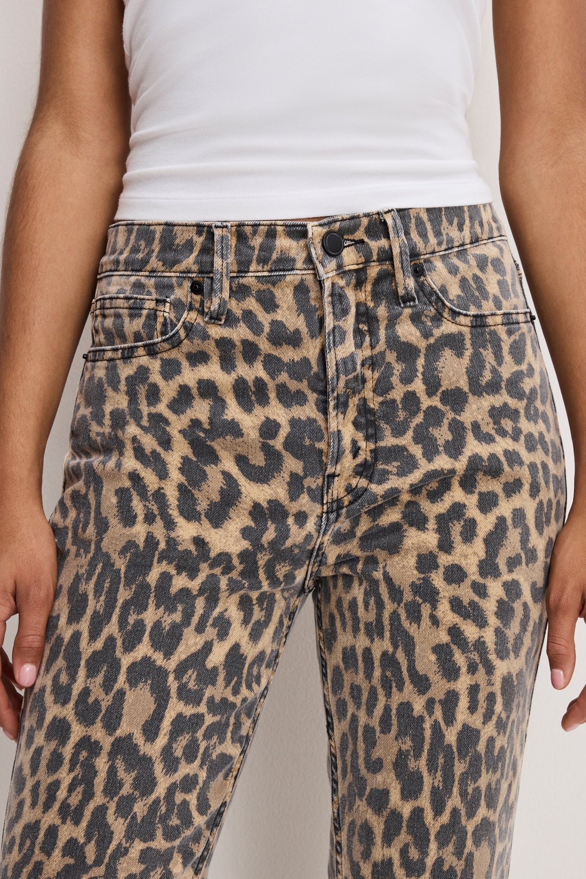 Premium GOOD KICK FLARE LEOPARD JEANS LUCKY LEOPARD001