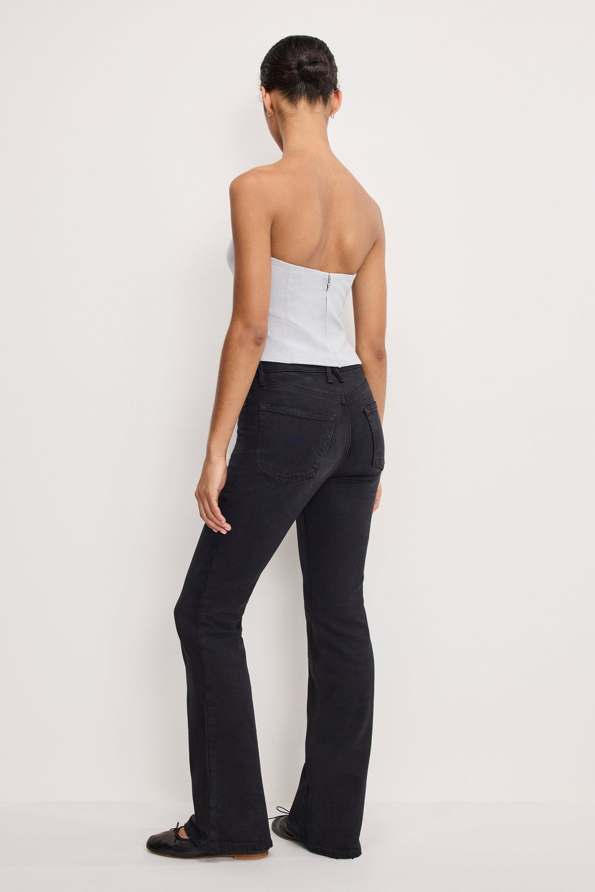 Premium SOFT TECH GOOD CLASSIC BOOTCUT JEANS BLACK344