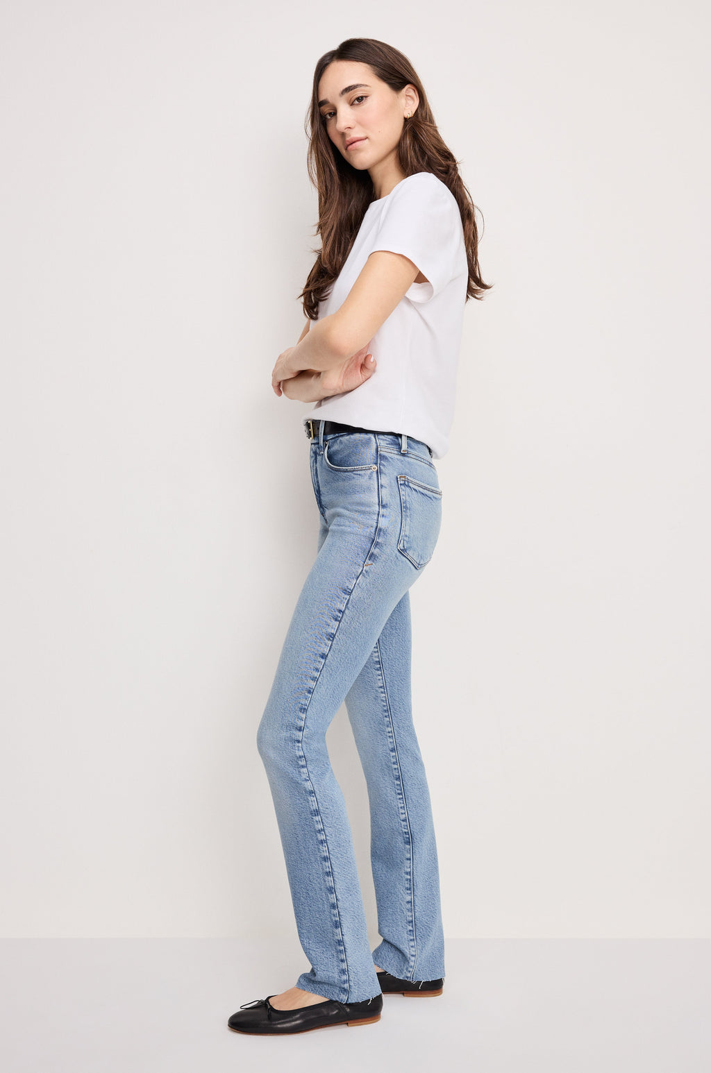 Premium SOFT TECH GOOD LEGS STRAIGHT JEANS INDIGO711