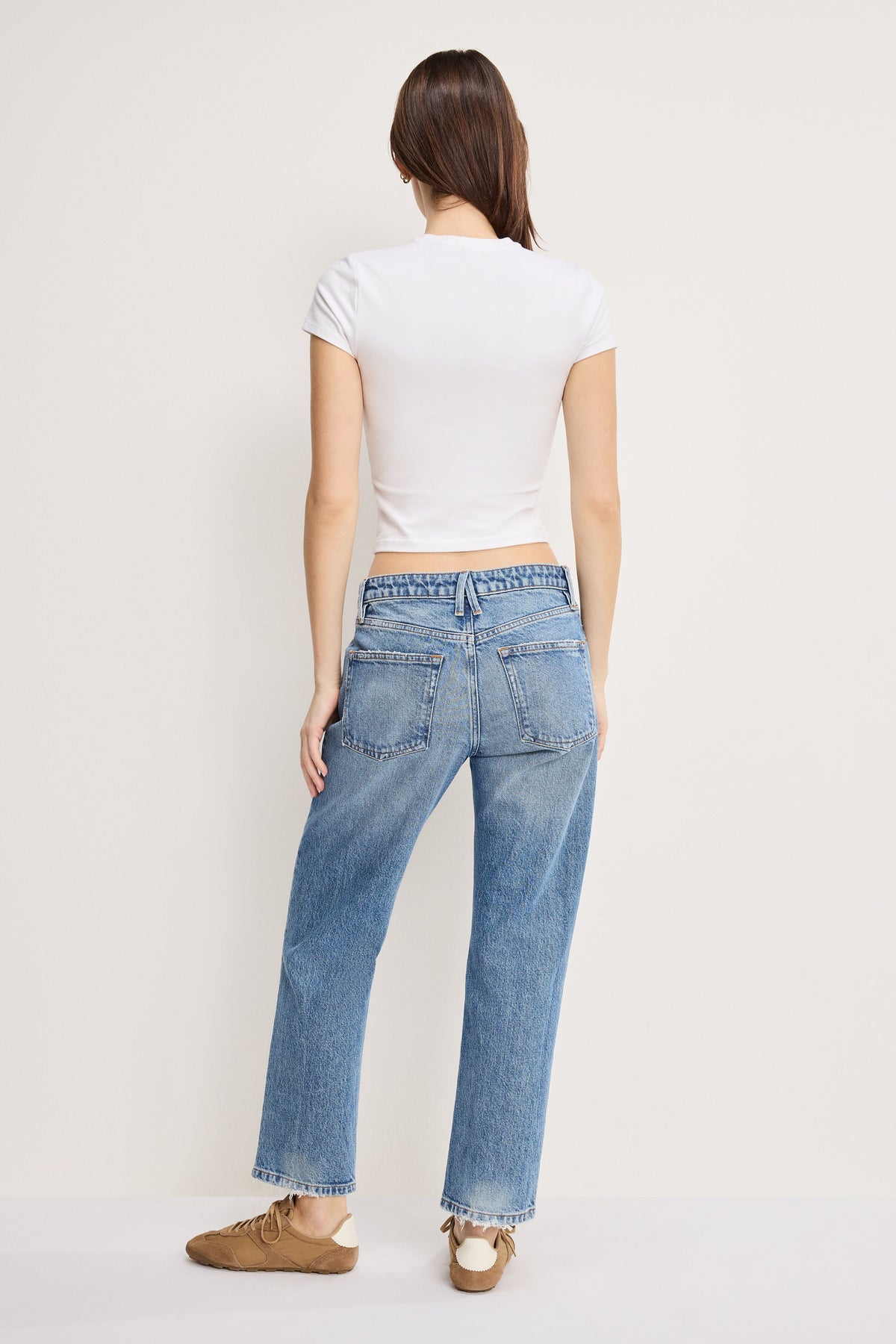 Premium VINTAGE STRAIGHT ANKLE JEANS INDIGO1221