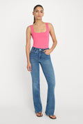 Premium SCULPTING MODERN TANK BODYSUIT STRAWBERRY PINK