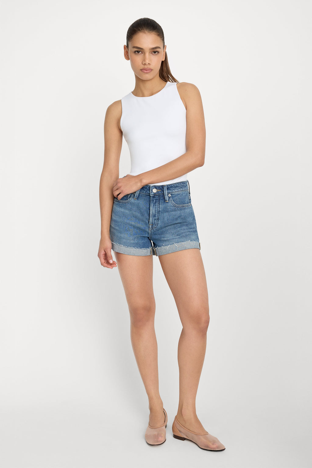 Premium GOOD GIRLFRIEND SHORTS INDIGO1109