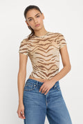 Premium MESH BABY TEE BROWN TIGER
