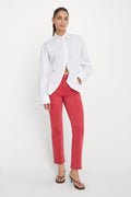 Premium GOOD ICON ANKLE JEANS CHERRY RED