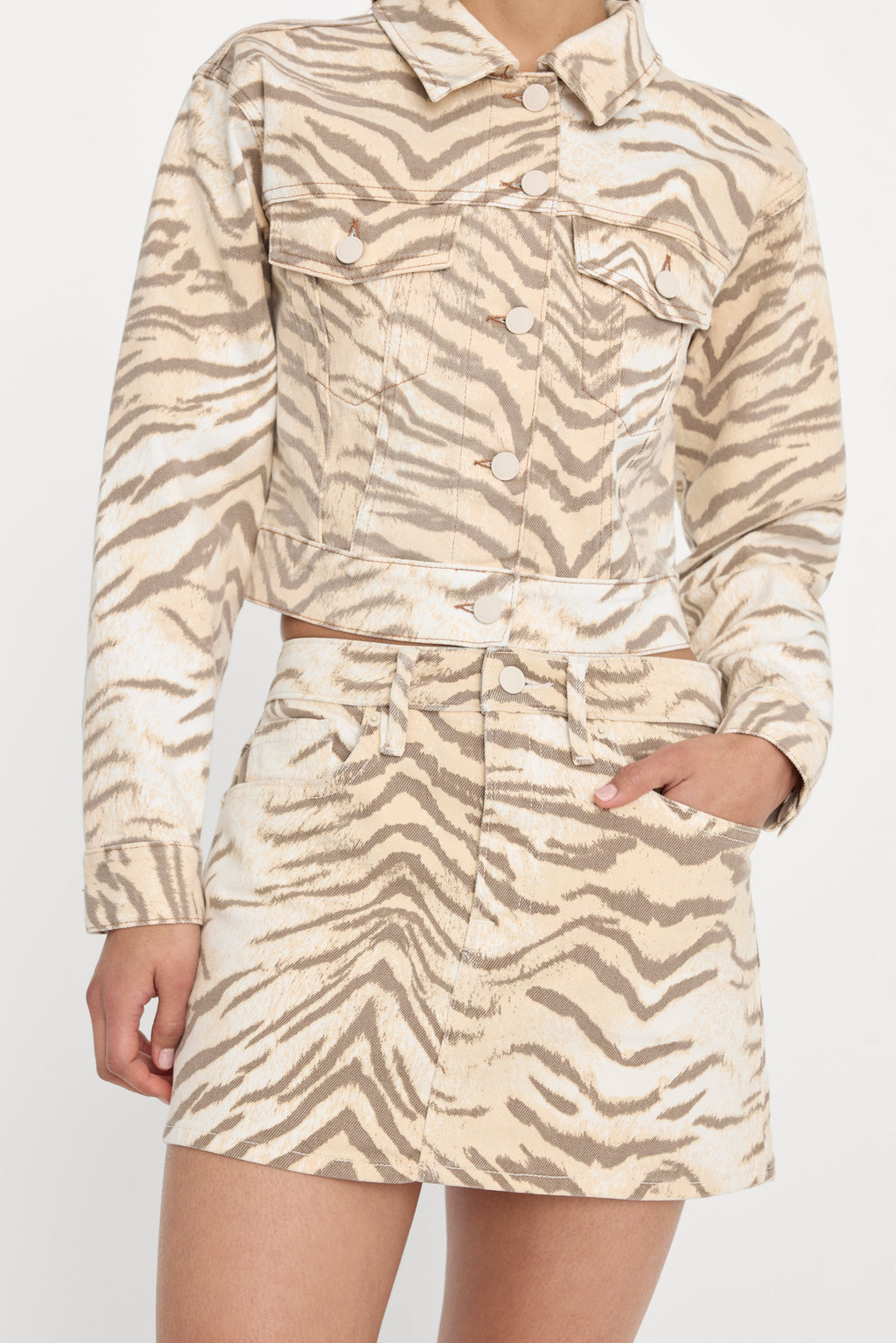 Premium GOOD 90S TIGER MINI SKIRT BROWN TIGER
