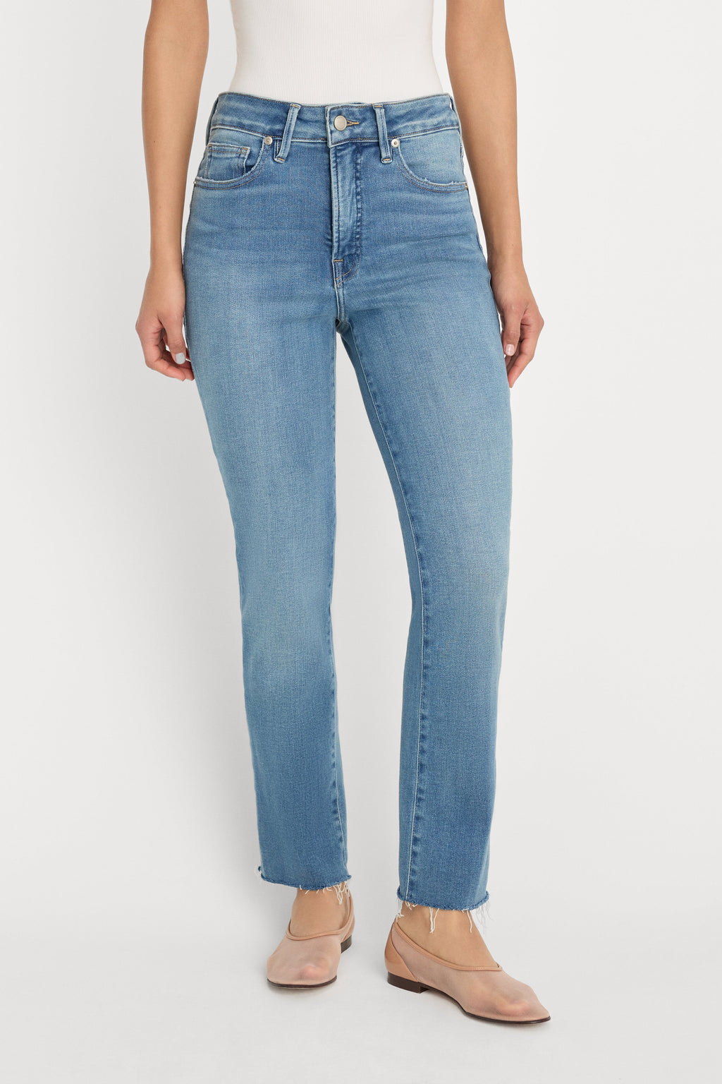 Premium SOFT TECH GOOD LEGS STRAIGHT JEANS INDIGO1209