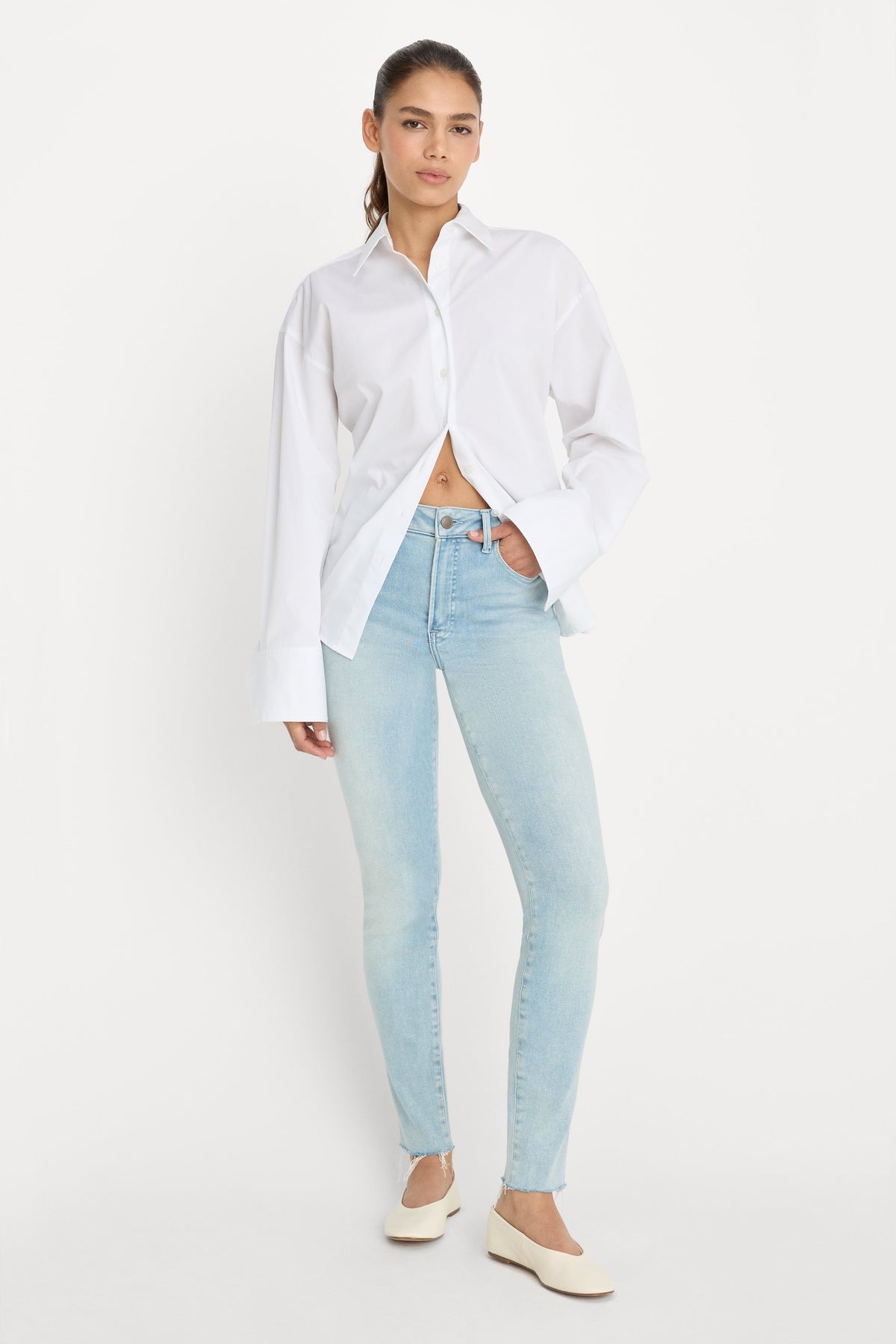 Premium SOFT TECH GOOD LEGS SKINNY JEANS INDIGO1129