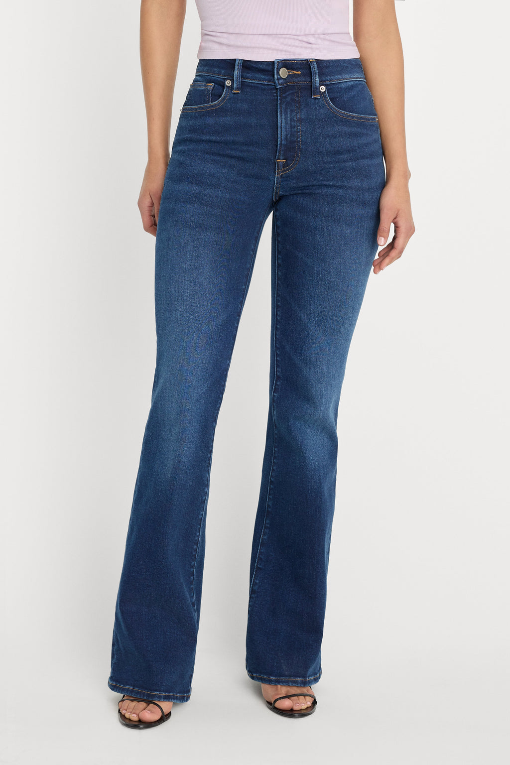 Premium COMPRESSION GOOD LEGS FLARE JEANS INDIGO1229