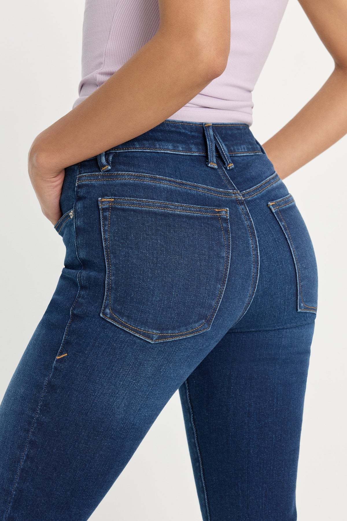 Premium COMPRESSION GOOD LEGS FLARE JEANS INDIGO1229