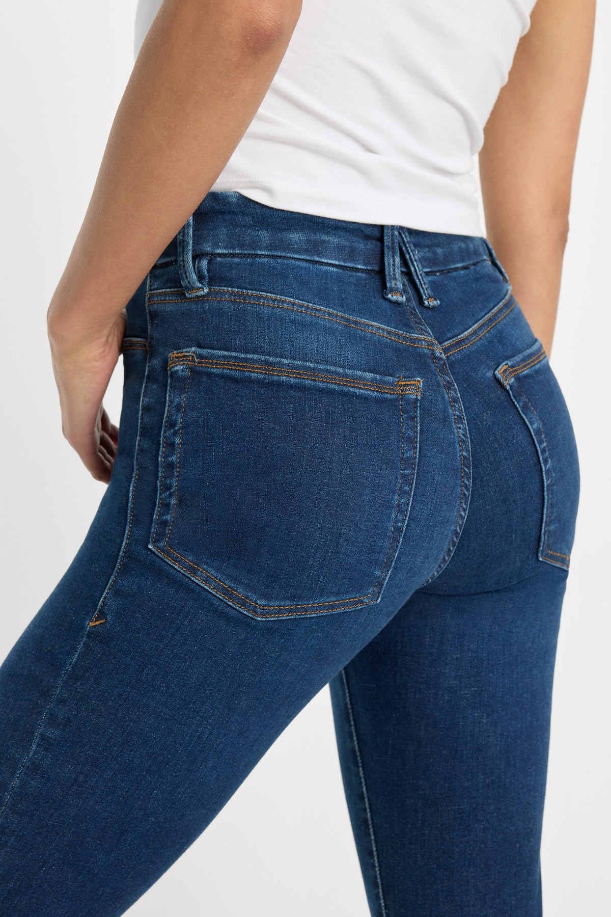 Premium POWER STRETCH PULL-ON FLARE JEANS INDIGO491