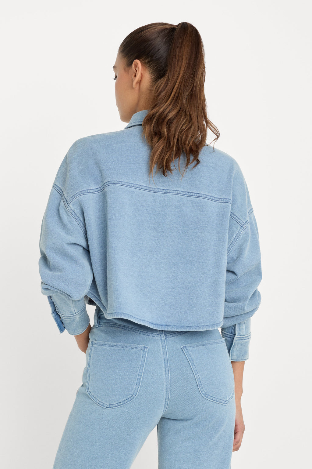 Premium JEANIUS CROPPED JACKET INDIGO376