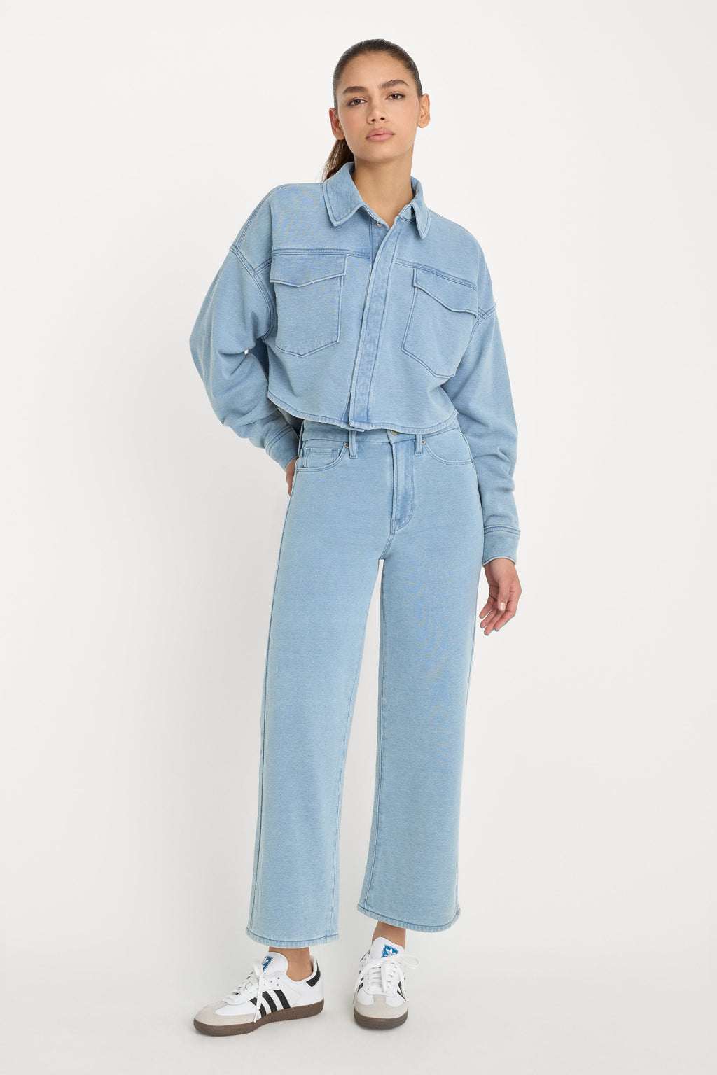 Premium JEANIUS CROP PALAZZO INDIGO376