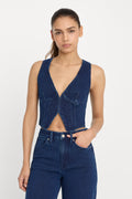 Premium JEANIUS VEST INDIGO377