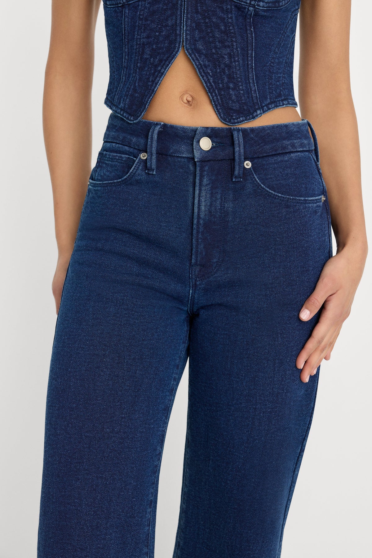 Premium JEANIUS CROP PALAZZO INDIGO377