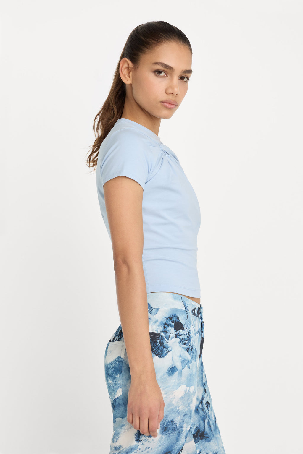 Premium SUPER STRETCH TWIST TEE SKY