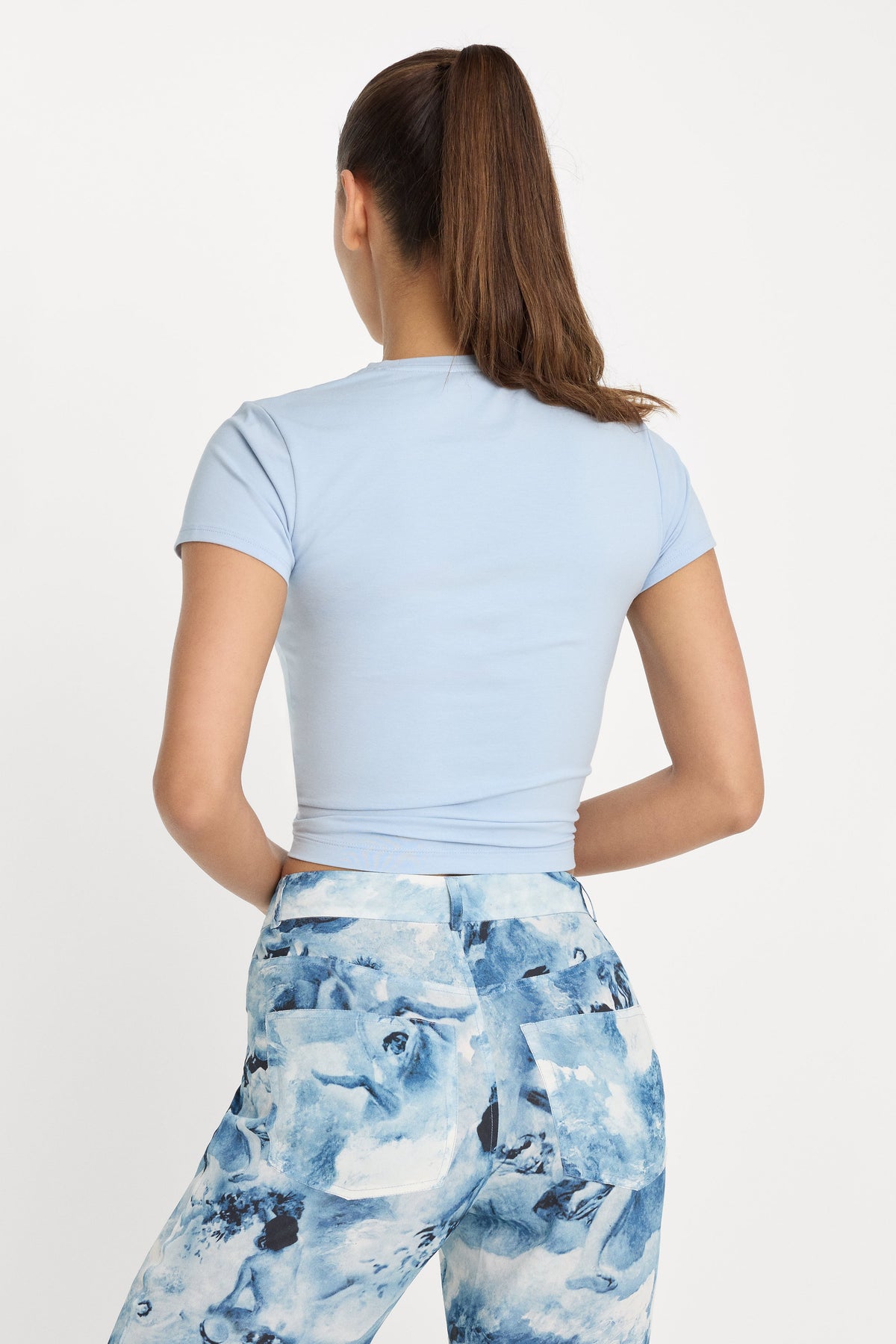 Premium SUPER STRETCH TWIST TEE SKY