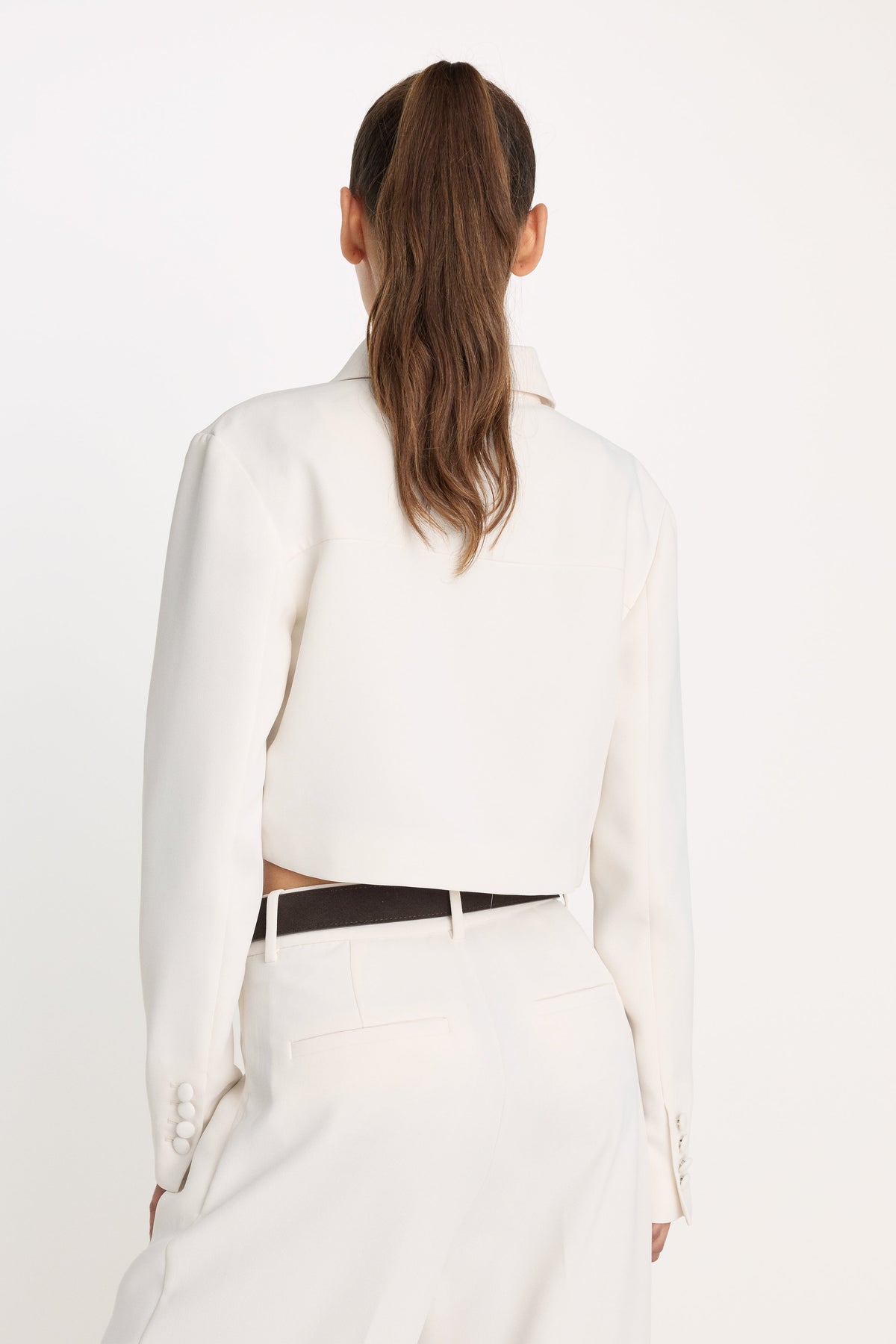 Premium LUXE SUITING CROPPED JACKET SOFT SHELL