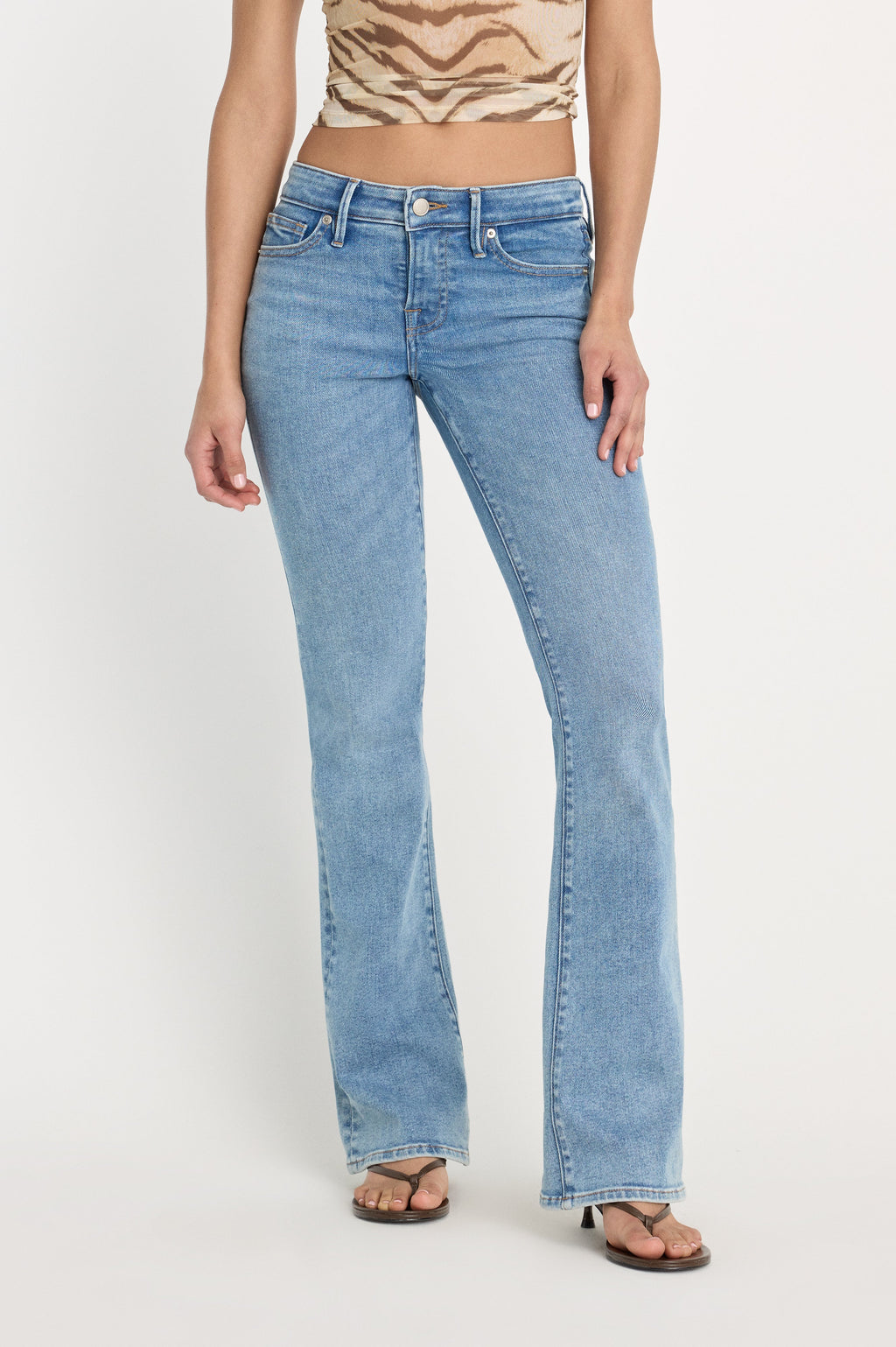 Premium GOOD LOW RISE BOOTCUT JEANS INDIGO1217