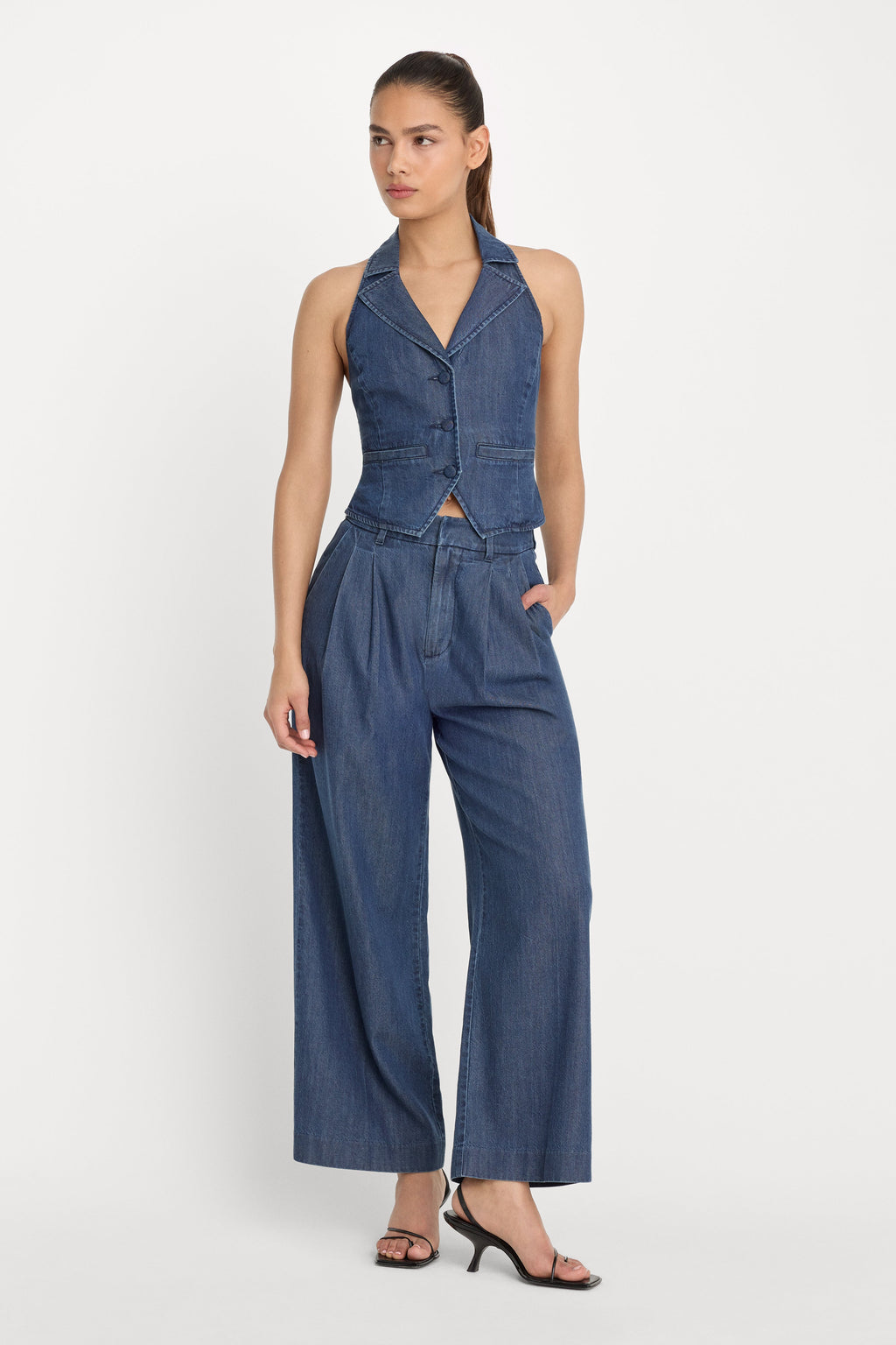 Premium HALTER VEST INDIGO1187