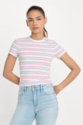 Premium THE BABY TEE SKY STRIPE