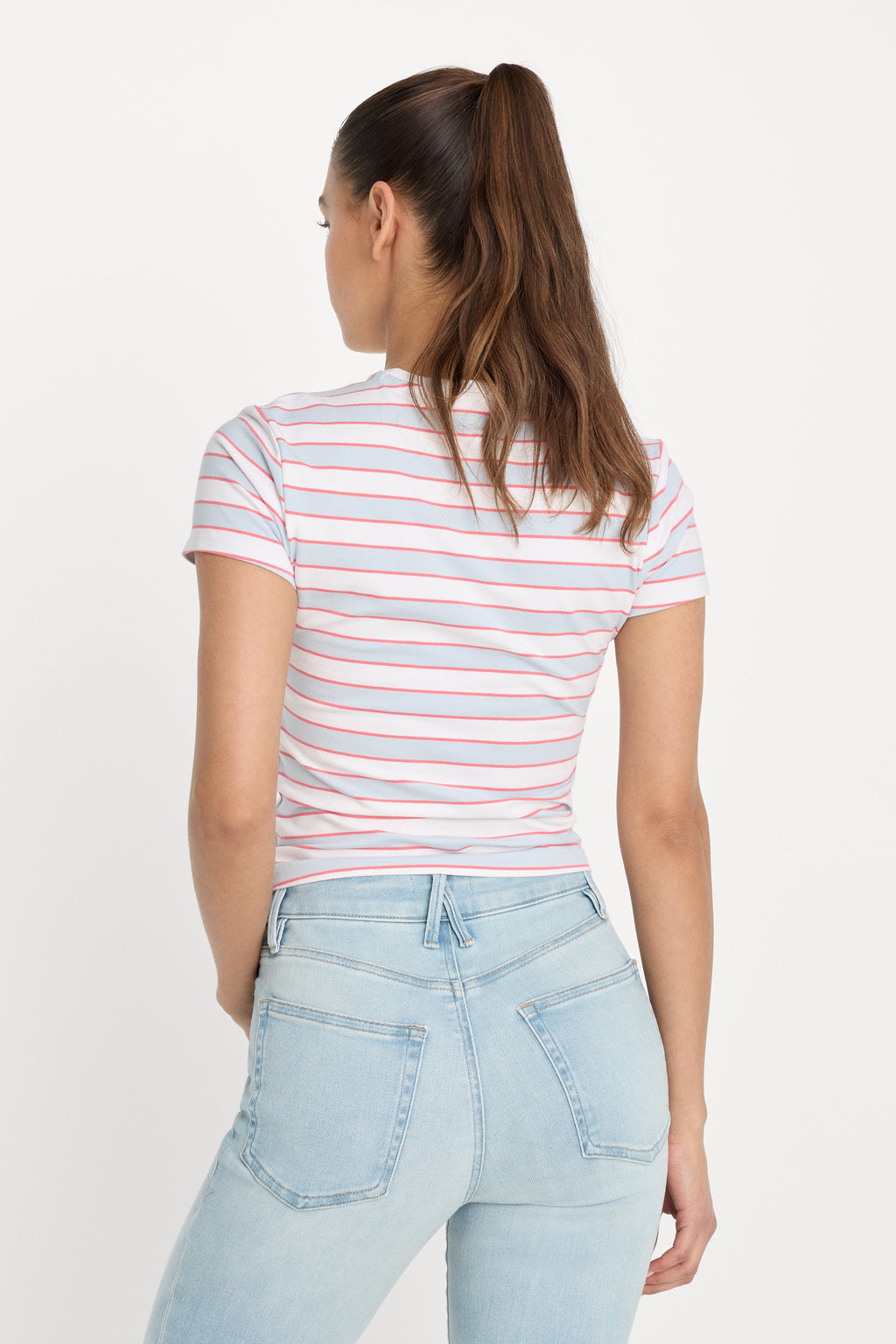 Premium THE BABY TEE SKY STRIPE