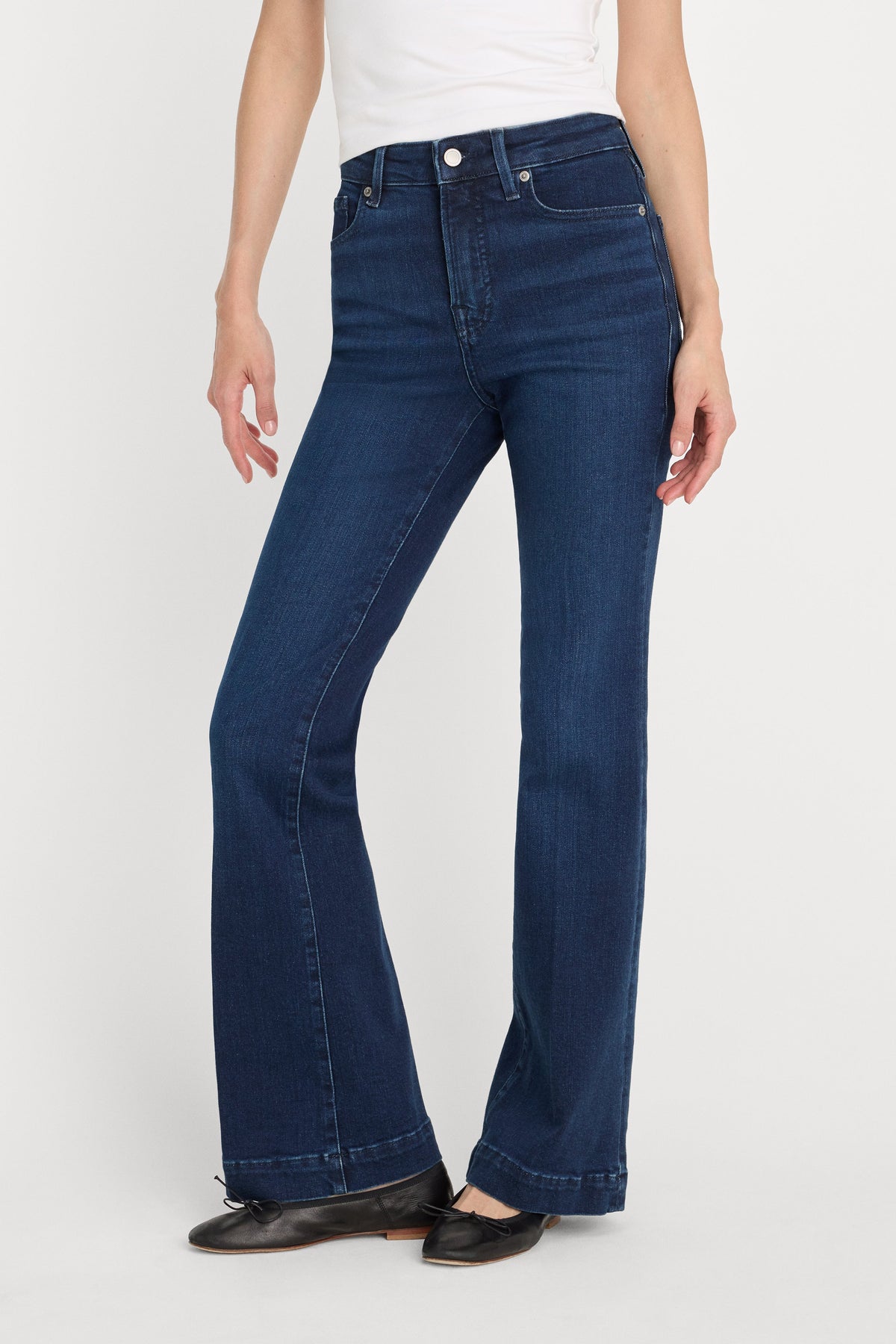 Premium COMPRESSION GOOD CLASSIC BOOTCUT JEANS INDIGO1150