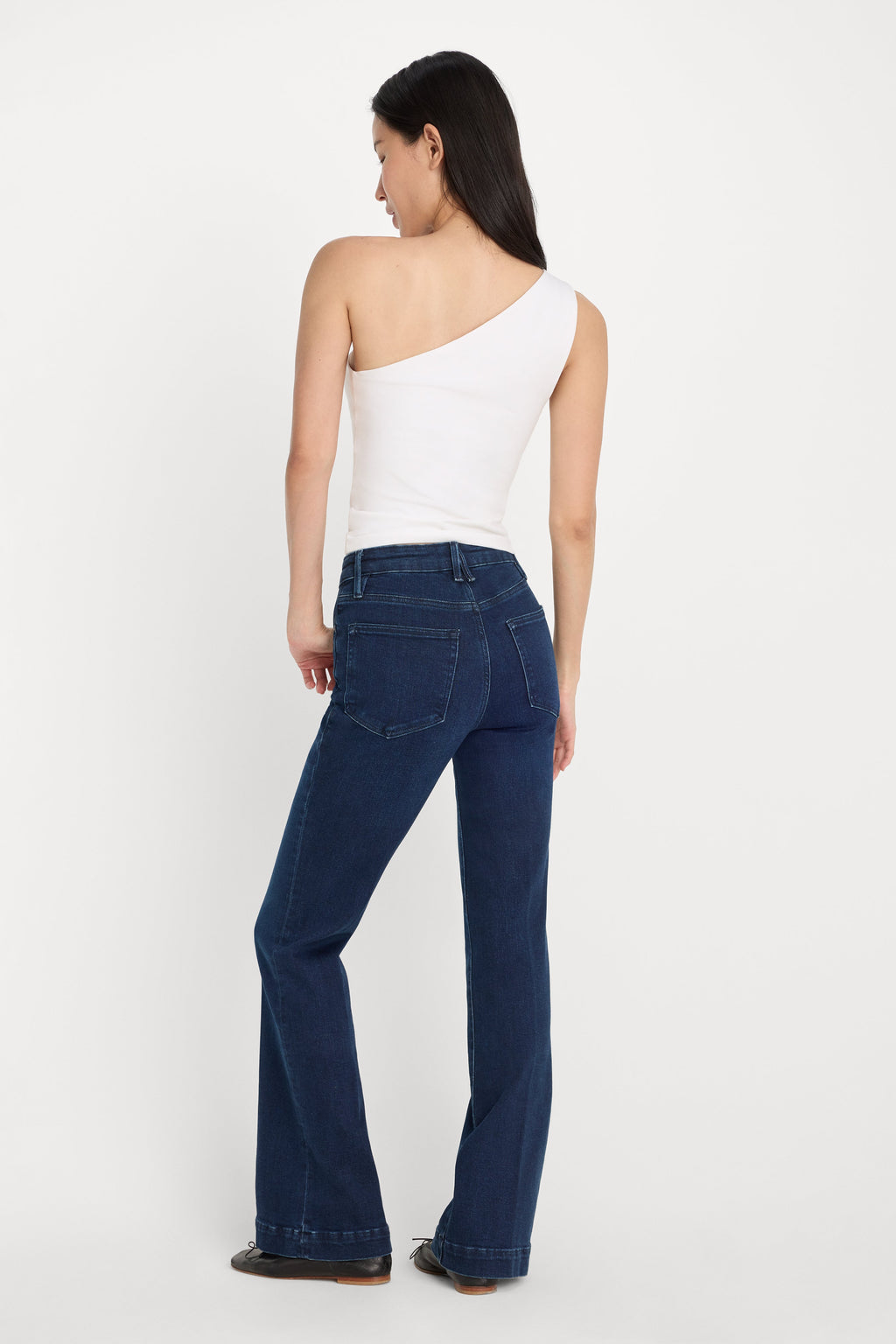 Premium COMPRESSION GOOD CLASSIC BOOTCUT JEANS INDIGO1150