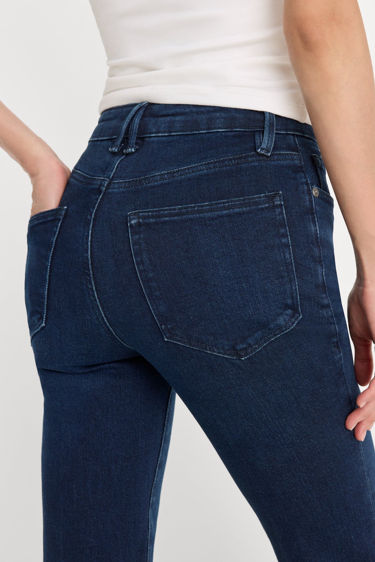 Premium COMPRESSION GOOD CLASSIC BOOTCUT JEANS INDIGO1150