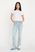 Premium SOFT TECH GOOD LEGS STRAIGHT JEANS INDIGO1275