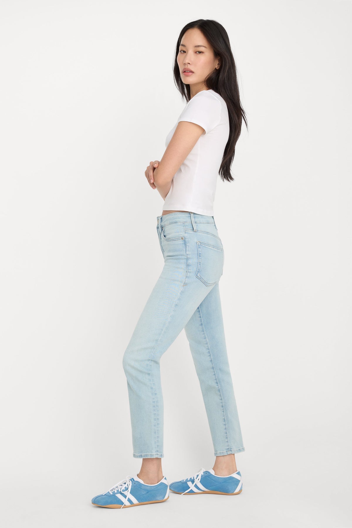 Premium SOFT TECH GOOD LEGS STRAIGHT JEANS INDIGO1275