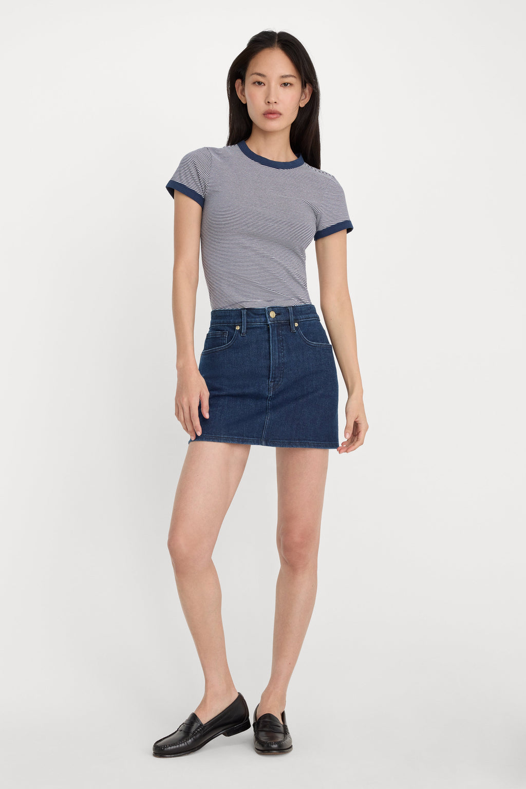 Premium GOOD 90S MINI SKIRT INDIGO1169