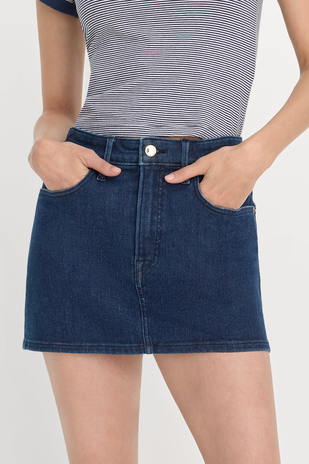 Premium GOOD 90S MINI SKIRT INDIGO1169