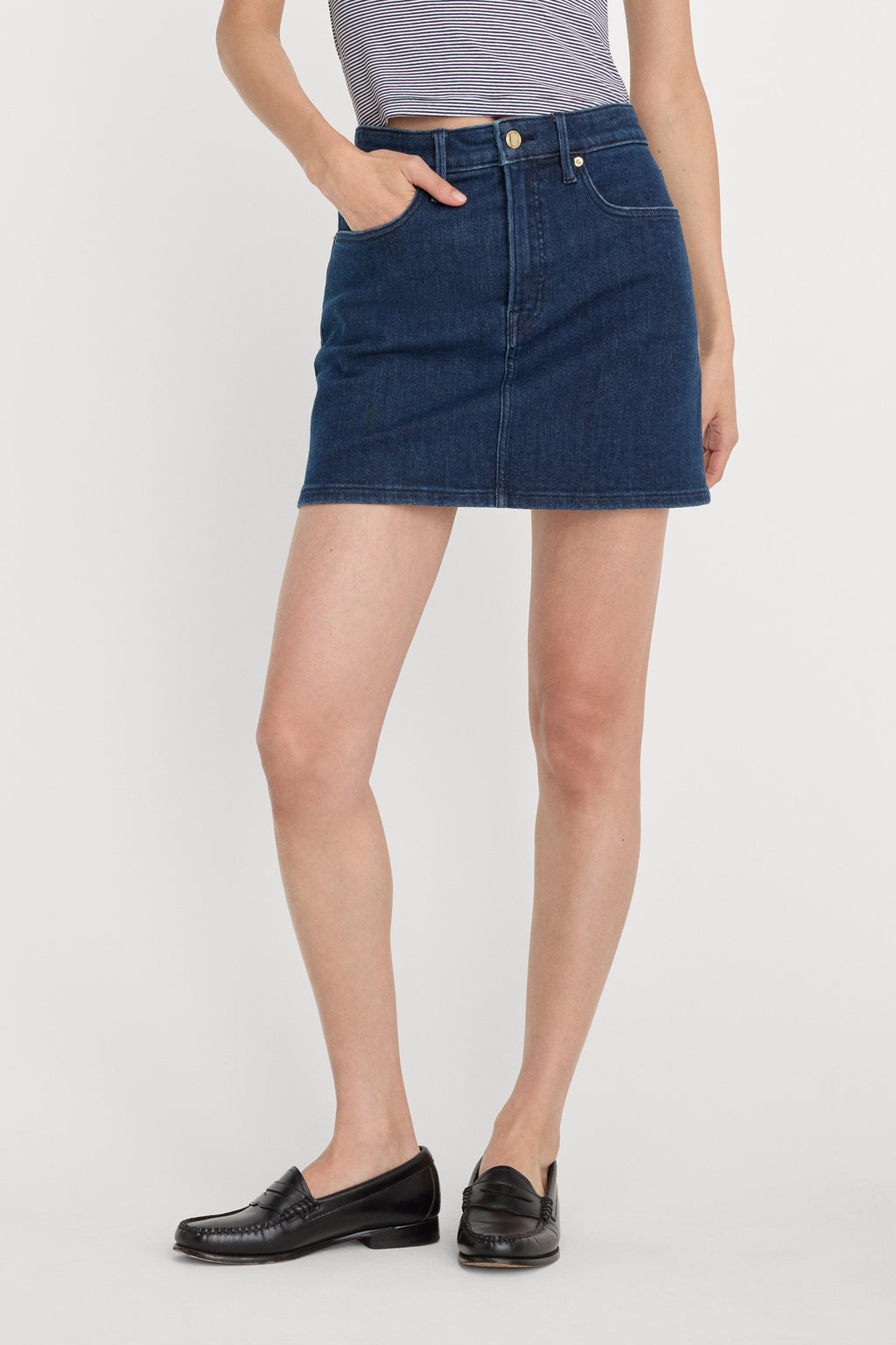 Premium GOOD 90S MINI SKIRT INDIGO1169