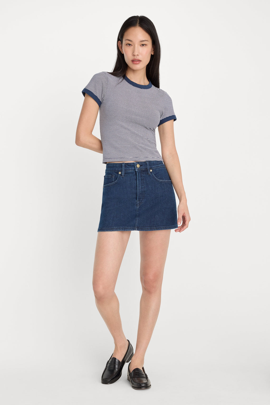 Premium THE RINGER BABY TEE HORIZON STRIPE