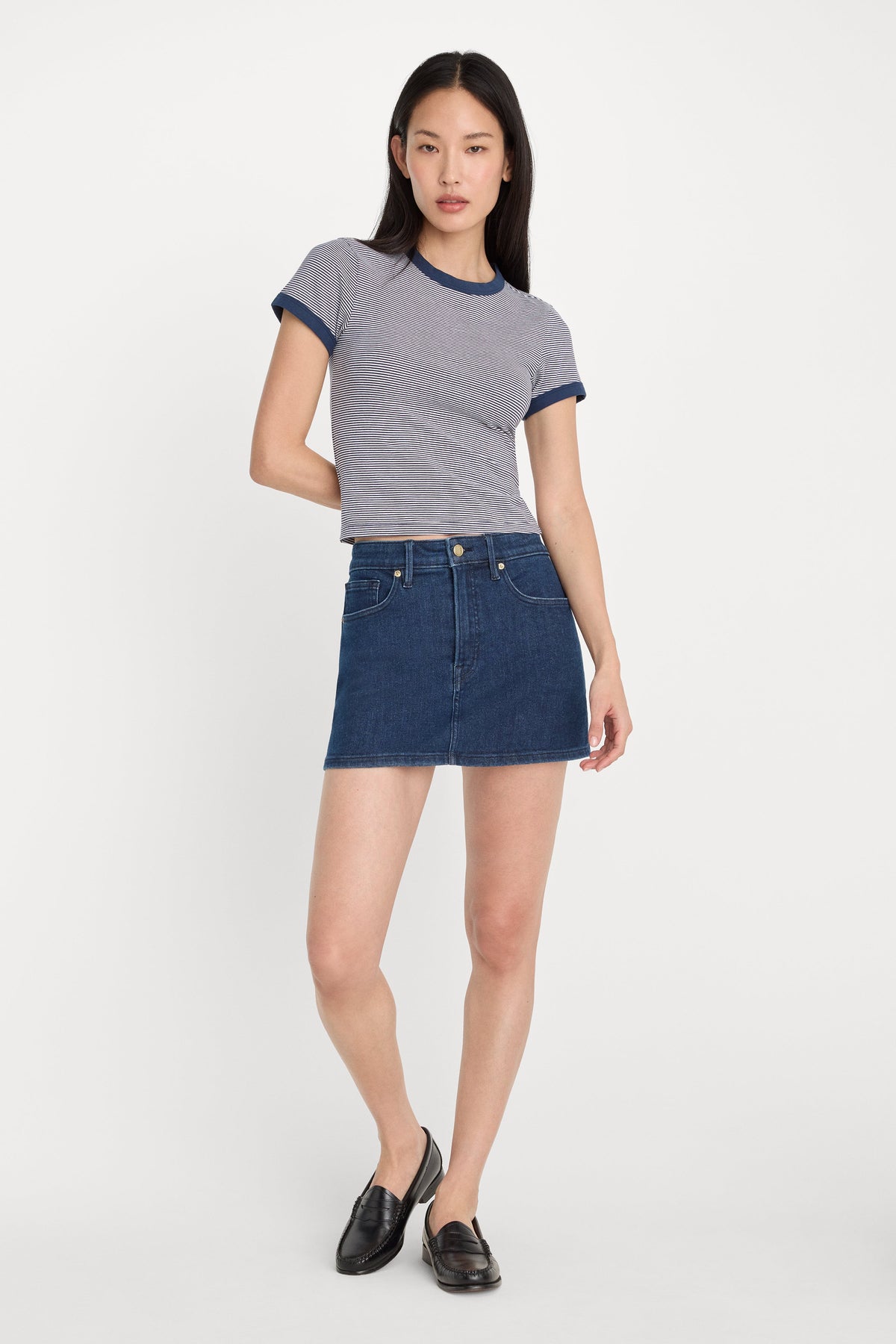 Premium THE RINGER BABY TEE HORIZON STRIPE