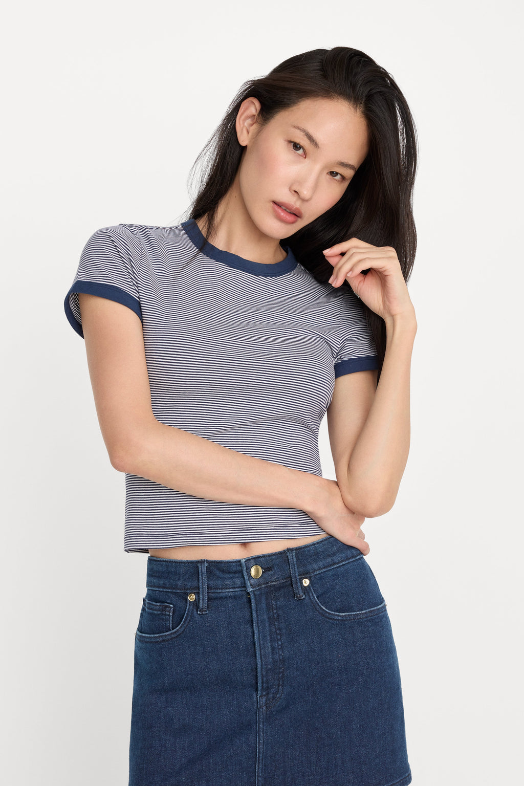 Premium THE RINGER BABY TEE HORIZON STRIPE