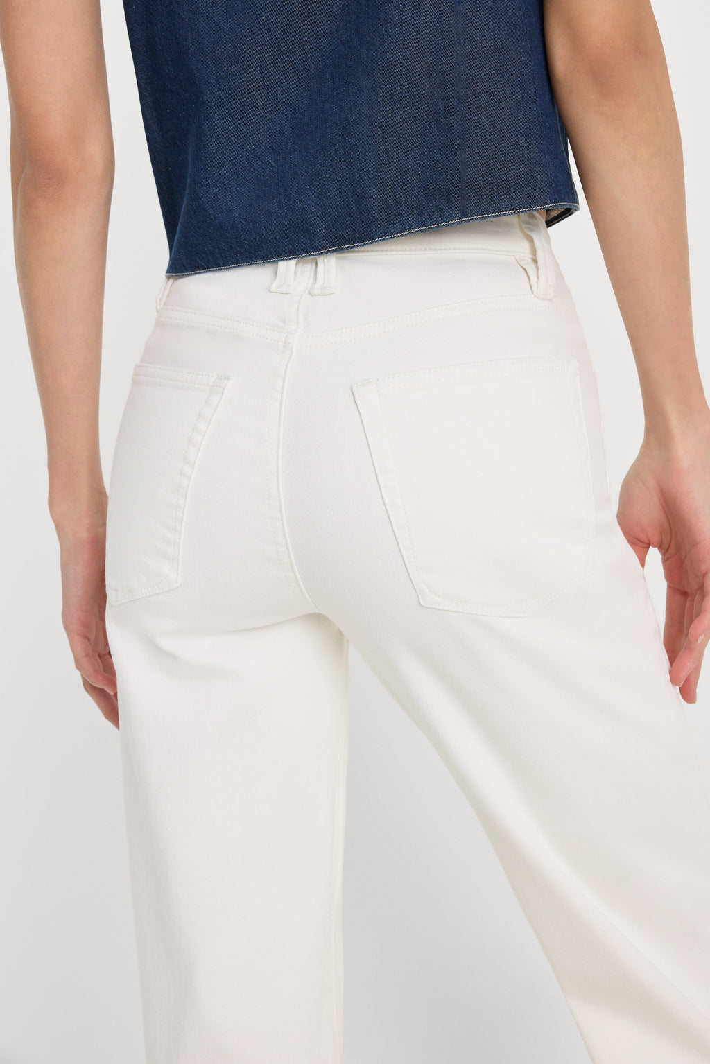 Premium GOOD TRUE STRAIGHT JEANS WHITE001