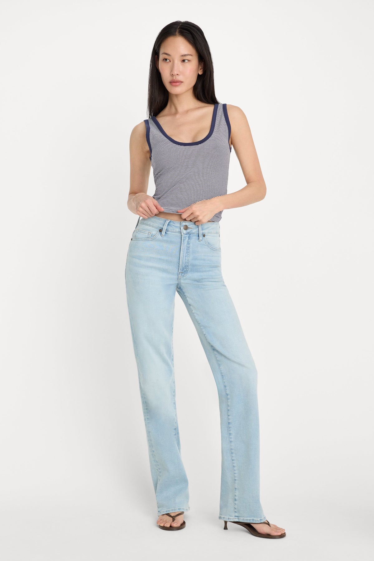 Premium SOFT TECH GOOD TRUE STRAIGHT JEANS INDIGO1130