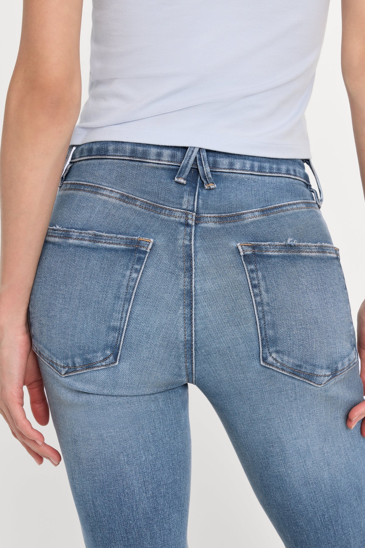 Premium SOFT TECH GOOD LEGS FLARE JEANS INDIGO1211