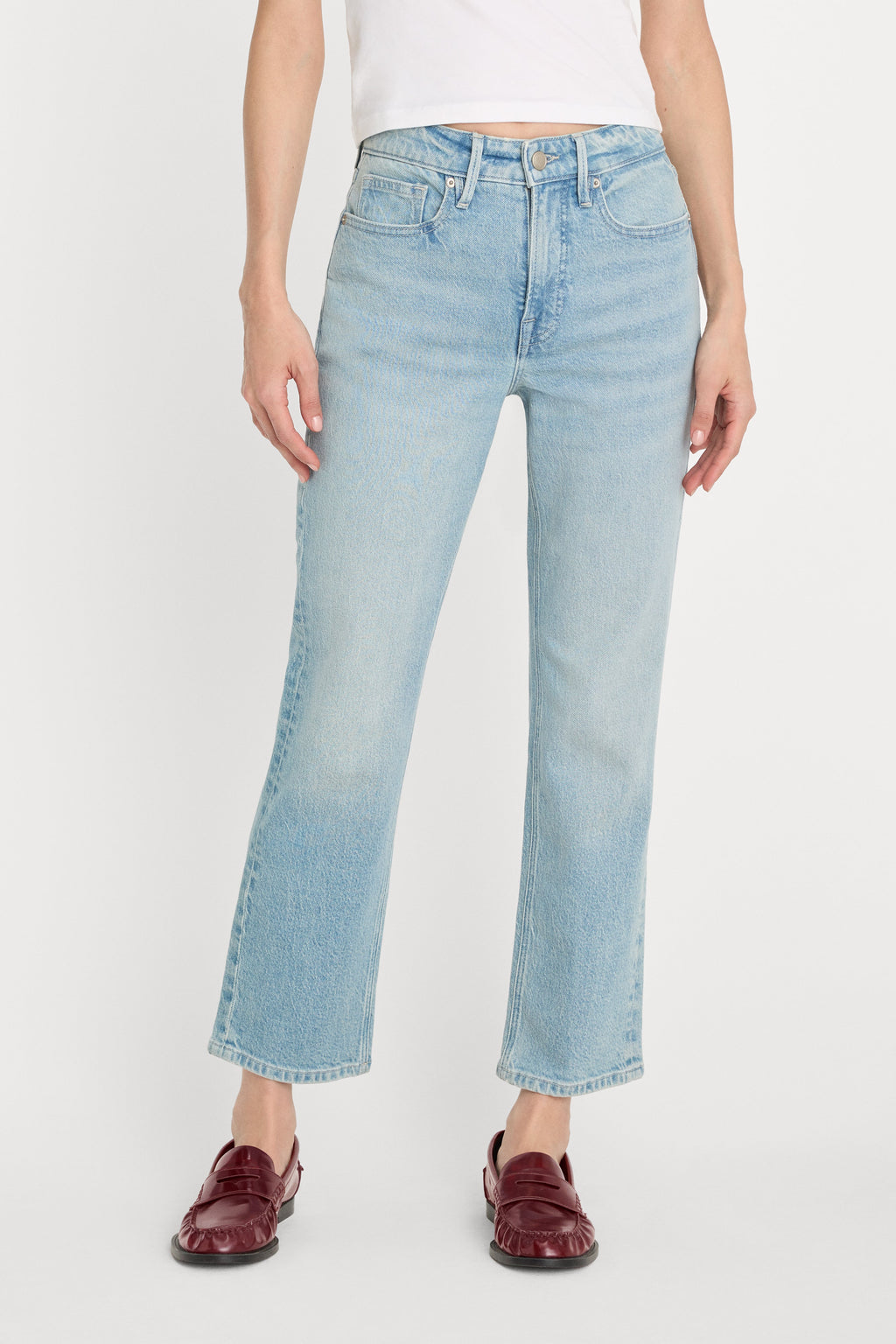 Premium GOOD ICON STRAIGHT ANKLE JEANS INDIGO1137