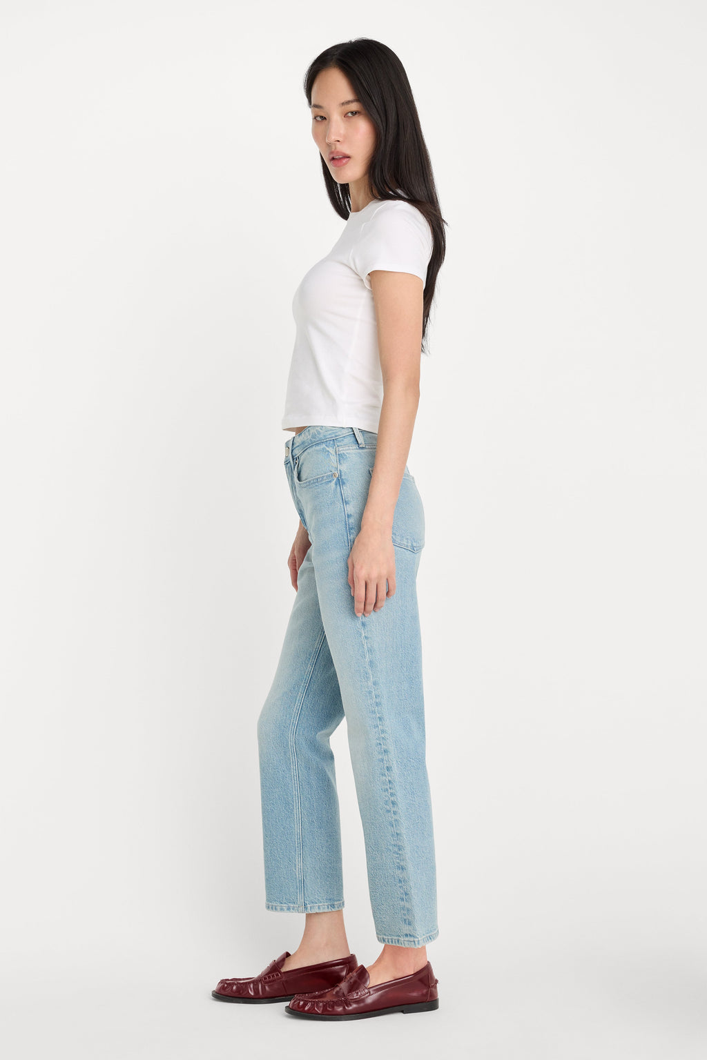 Premium GOOD ICON STRAIGHT ANKLE JEANS INDIGO1137
