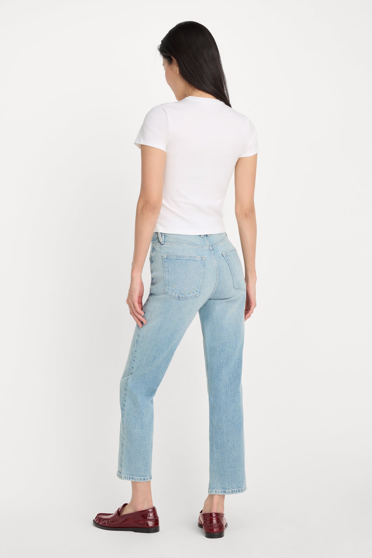Premium GOOD ICON STRAIGHT ANKLE JEANS INDIGO1137