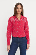 Premium DOLLY TAILORED POPLIN SHIRT FLARE BANDANA PRINT