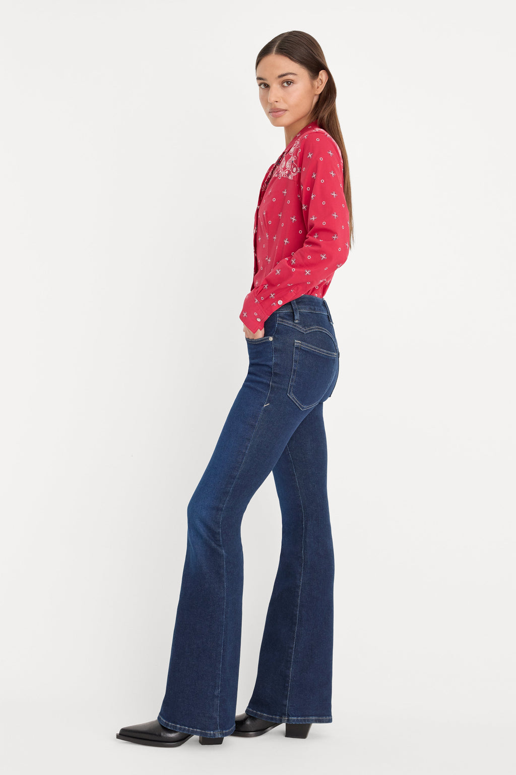 Premium DOLLY JOLEANS GOOD LEGS FLARE JEANS INDIGO1193