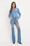 Premium DOLLY JOLEANS BOOTCUT HIGH RISE JEANS INDIGO1200